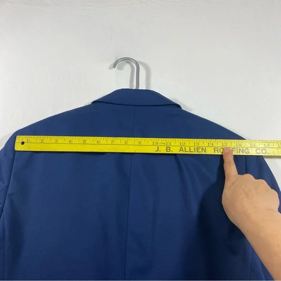 Zara man blazer Men’s 38 blue suit jacket Wool comfort - Picture 12 of 15